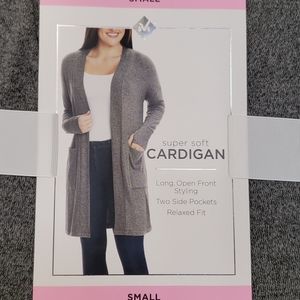 Long open front styling two side pockets fit